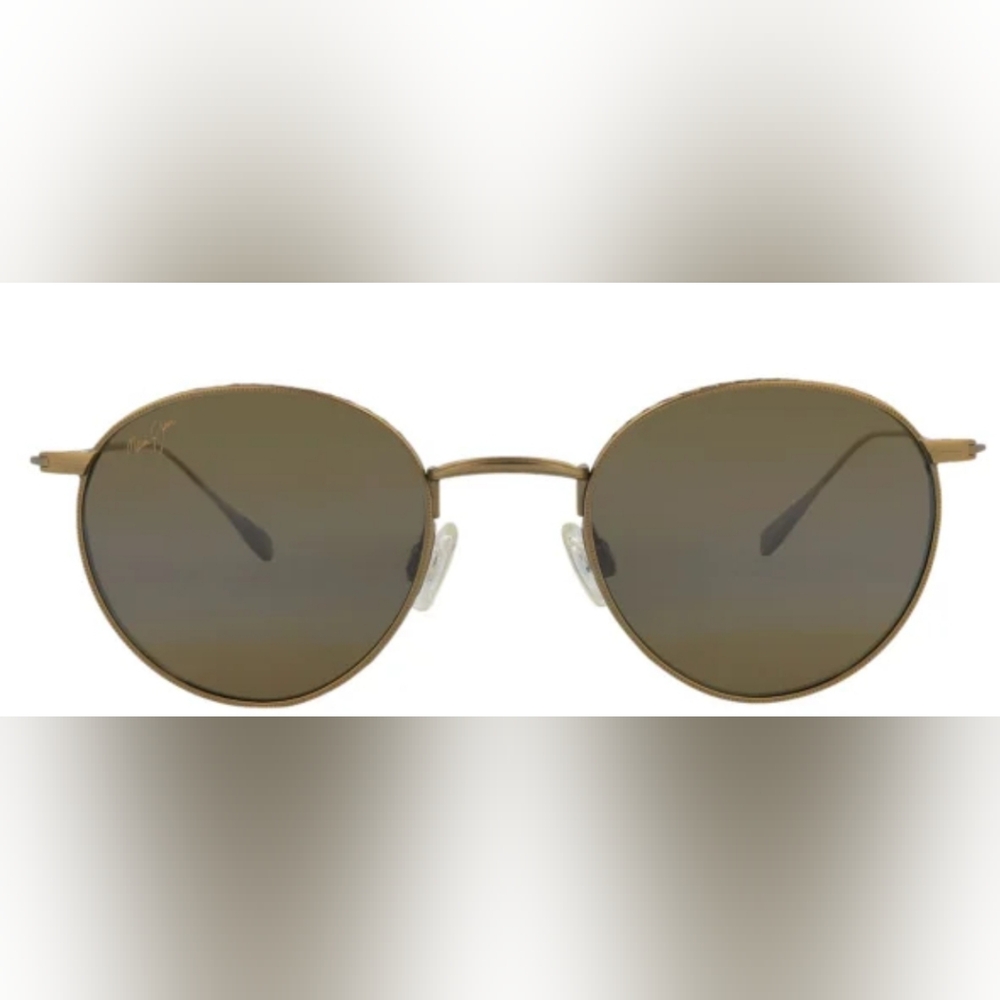 New! Maui Jim NORTH STAR H757-16M Gold Titanium POLARIZED Bronze Lens Sunglasses - Picture 5 of 9